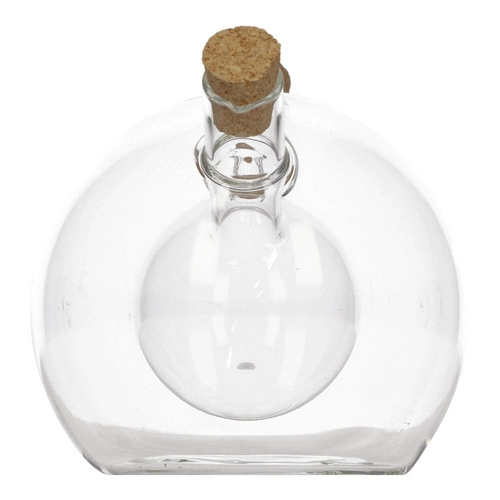 Butelka szklana 2w1 na oliwę i ocet 480 ml okrągła nowoczesna 5five simply smart