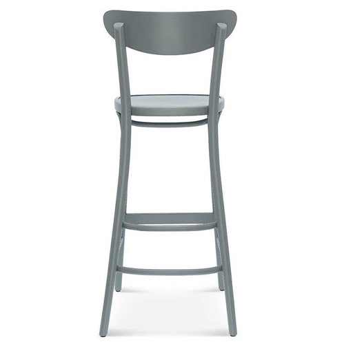 Hoker drewniany z oparciem Fameg BST-1260 personalizowany 75 cm do kuchni i jadalni retro