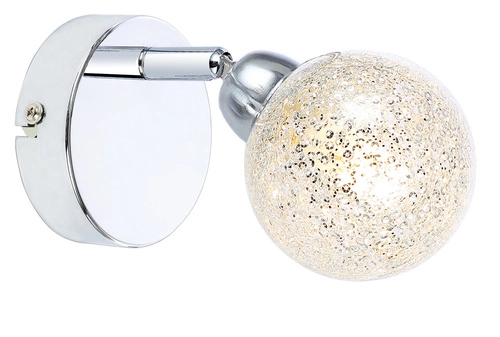 Nowoczesny kinkiet ścienny LED Kaleidoscope chrom regulowany do sypialni i salonu CANDELLUX