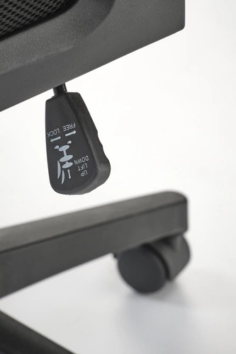 Fotel biurowy ergonomiczny Yiro czarny siatkowy obrotowy z zagłówkiem do biurka Intesi