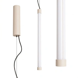 Lampa wisząca TRANG beżowa LED regulowana nad wyspę do kuchni
