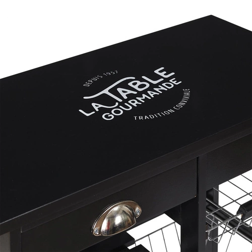 Wózek barek Troy czarny