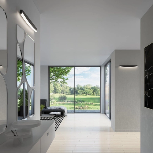 Kinkiet ścienny JORUN czarny LED 4000K nowoczesny do salonu i sypialni Thoro