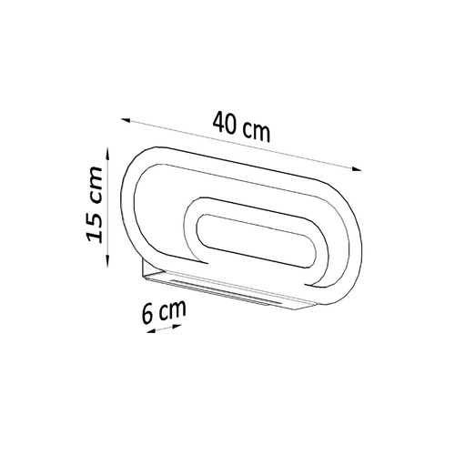 Kinkiet ścienny SACCON biały nowoczesny metalowy do salonu i sypialni Sollux Lighting