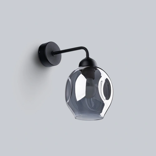 Nowoczesny kinkiet ścienny FILLAN 1 czarny metalowy do salonu i sypialni SOLLUX LIGHTING