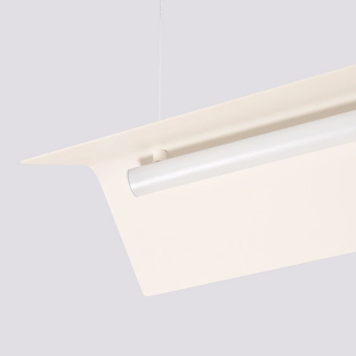 Lampa wisząca LED ELVA beżowa nowoczesna regulowana do salonu i jadalni nad stół