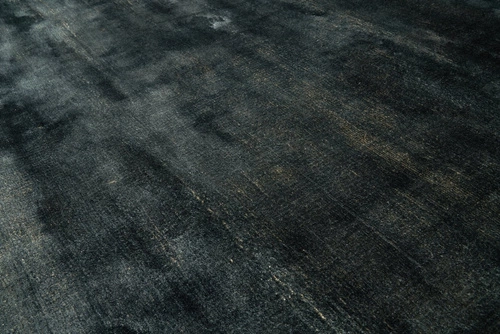 Dywan nowoczesny do salonu i sypialni Plain Dark Blue 200x300 ręcznie tkany wiskoza