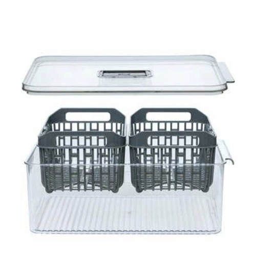 Organizer do lodówki z koszykiem Tidy 32x22,5 cm