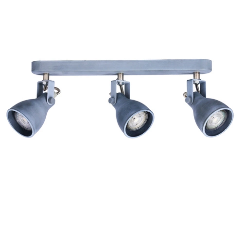 Lampa sufitowa Ash nowoczesna szara regulowana 3-punktowa do salonu i sypialni