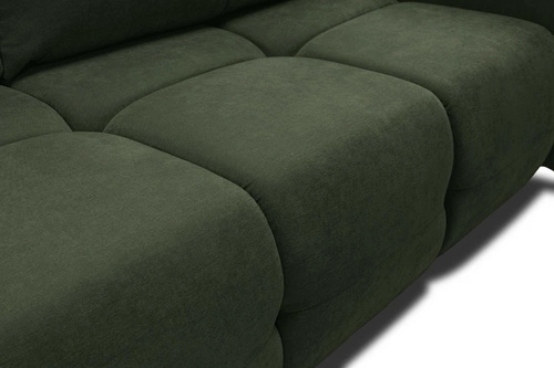 Sofa rozkładana Bode 3 osobowa z funkcją spania i pojemnikiem zielona do salonu