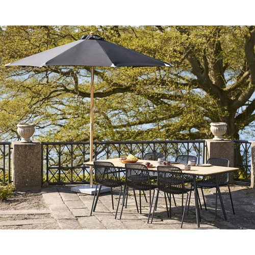 Parasol ogrodowy Austin House Nordic czarny 300 cm klasyczny z funkcją pochylenia