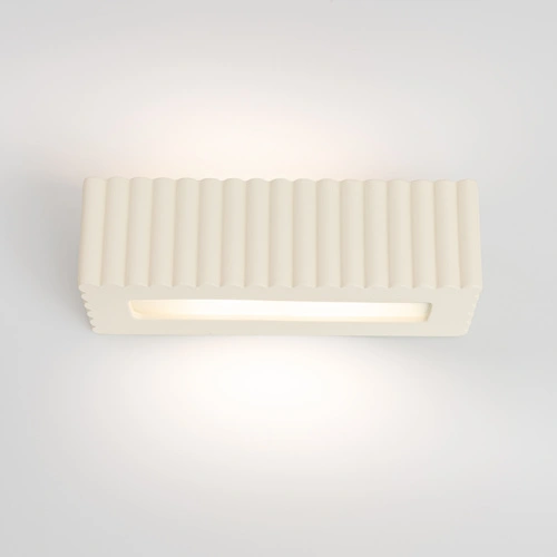 Kinkiet ścienny RIGATA beżowy nowoczesny ceramiczny do salonu
