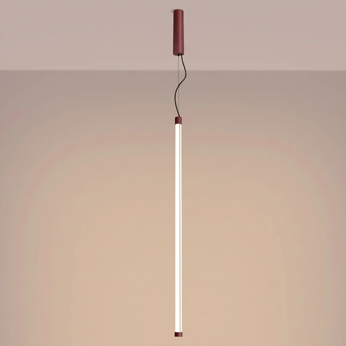 Lampa wisząca TRANG 100 LED burgund nowoczesna nad wyspę