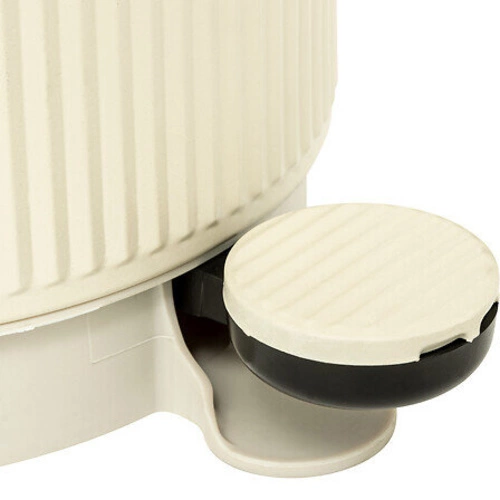 Kosz na śmieci z pedałem Onyx 5l beżowy metalowy do łazienki i kuchni 5five