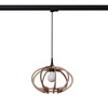 Lampa wisząca MANDELINO naturalne drewno  E27 #B