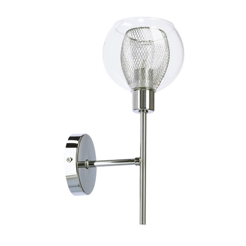 Kinkiet ścienny Ozzo nowoczesny szklany chrom regulowany do sypialni i salonu Candellux