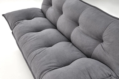 Sofa rozkładana z funkcją spania Judson szara skandynawska do salonu i pokoju młodzieżowego