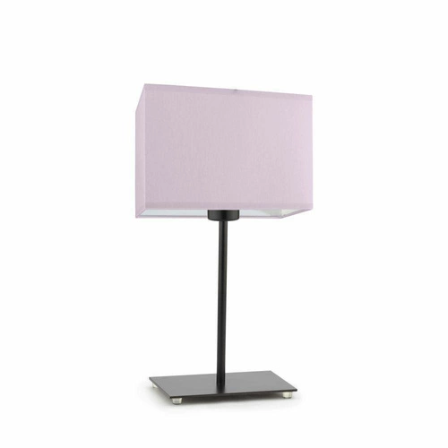 Lampka nocna do sypialni nowoczesna AMALFI fioletowa z abażurem metalowa LYSNE 40 cm