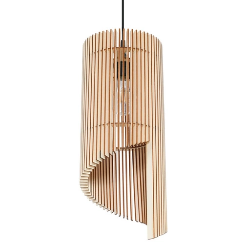 Lampa wisząca drewniana Alexia naturalna do salonu i jadalni Sollux Lighting 120 cm