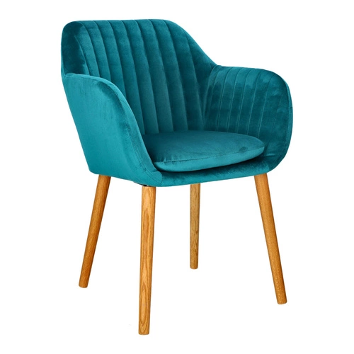 Krzesło Emilia Velvet bottle green tapicerowane