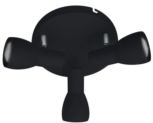 Picardo plafon sufitowy czarny stalowy 3xE14 nowoczesny regulowany do salonu i kuchni