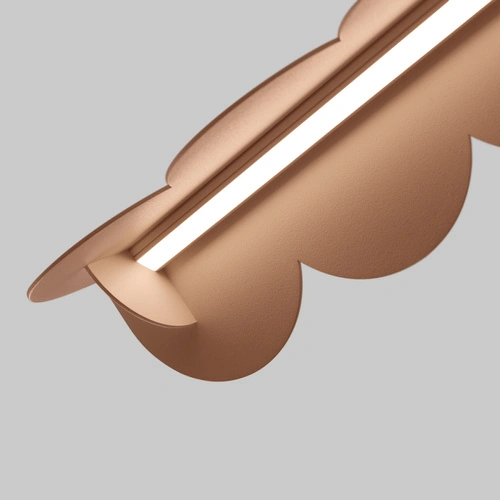 Lampa wisząca LED BISCUIT mocca nowoczesna nad stół do salonu