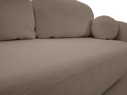 Sofa Salby z funkcją spania brązowa       Sicuro 45