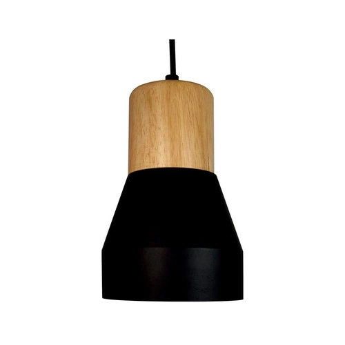 Lampa wisząca betonowa CONCRETE szara z drewnem regulowana do jadalni nad stół 12 cm