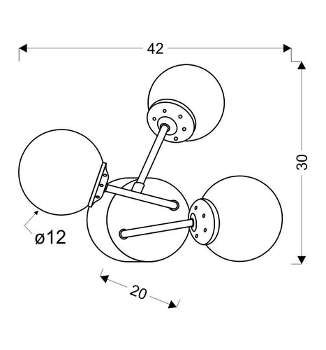 Kinkiet ścienny Best 2 klasyczny chromowany szklany 3-punktowy do salonu i sypialni CANDELLUX