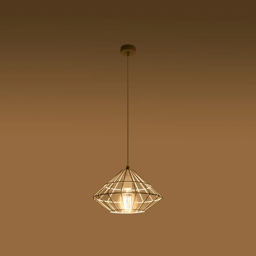 Lampa wisząca UMBERTO biała nowoczesna metalowa do salonu kuchni lub nad stół 32 cm