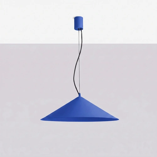 Lampa wisząca FINT LED ultramaryna regulowana do salonu 50 cm