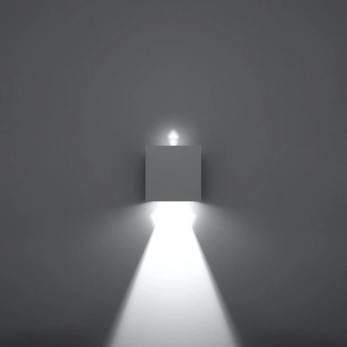 Kinkiet ścienny LED Luca biały nowoczesny aluminiowy do salonu, sypialni i na taras IP54