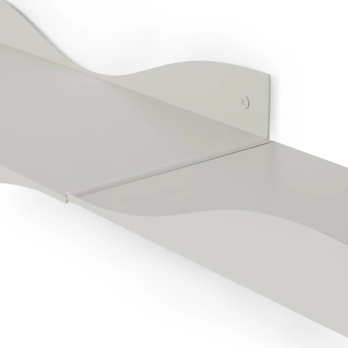 Zestaw 2 białych półek ściennych Surf Umbra nowoczesnych do salonu i kuchni