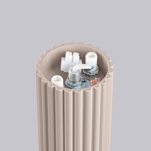 Plafon sufitowy HALO taupe okrągły beżowy IP44 nowoczesny do łazienki i salonu SOLLUX