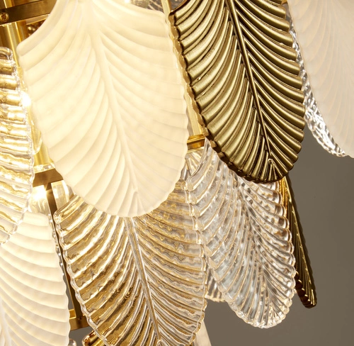 Lampa wisząca SECRET biało złota 80 cm nowoczesna do salonu i jadalni regulowana