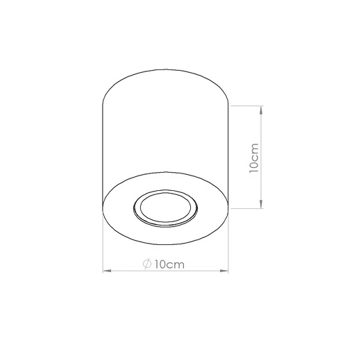 Kinkiet ścienny ORBIS betonowy zielony oliwkowy nowoczesny do salonu i kuchni