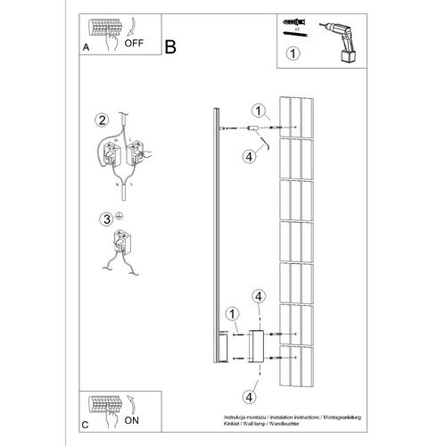 Kinkiet ścienny LED LAGOM 150 czarny nowoczesny aluminiowy do salonu i sypialni Thoro