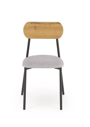 Zestaw stół + 2 krzesła Maddie naturalny/czarny