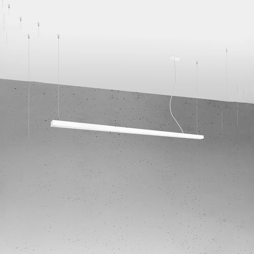 Lampa wisząca LED PINNE 200 biała minimalistyczna do salonu lub nad stół 200 cm