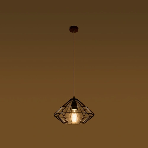 Lampa wisząca UMBERTO czarna nowoczesna do salonu i jadalni metalowa 32 cm