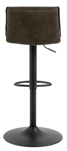 Hoker Flynn tapicerowany z oparciem antracytowy regulowany obrotowy nowoczesny do kuchni Actona