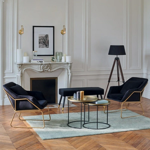 Kinkiet ścienny Keli złoty nowoczesny industrialny do salonu i sypialni Atmosphera