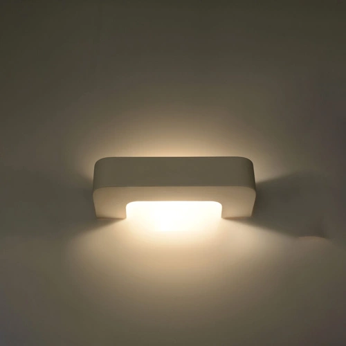 Kinkiet ścienny MAGNET biały ceramiczny nowoczesny do salonu i sypialni Sollux Lighting
