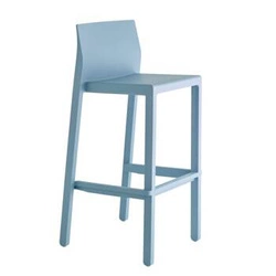 Hoker Kate niebieski 75 cm nowoczesny z oparciem do kuchni i ogrodu SCAB Design