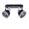 Lampa sufitowa Crazy listwa czarny 2x15W  GU10 klosz bezbarwny