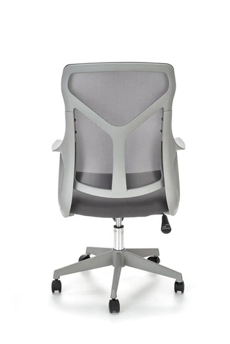 Fotel biurowy ergonomiczny Vertun szary nowoczesny obrotowy z siatką do pracy Intesi