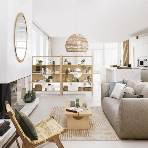 Lampa wisząca Joy 58cm rattan