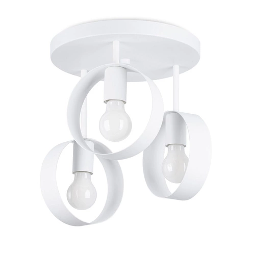 Plafon TITRAN 3 biały