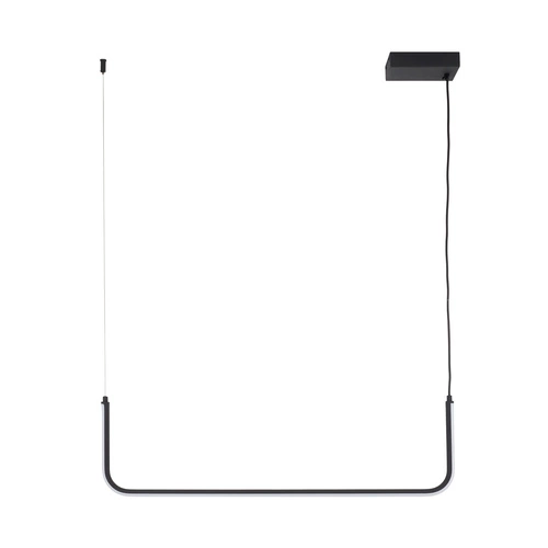 Nowoczesna lampa wisząca LED MINIMA-1 czarna 80 cm nad stół do salonu