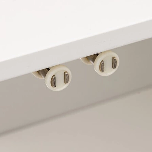 Biała szafka łazienkowa stojąca pod umywalkę Natureo 70 cm nowoczesna MDF bambus 5five